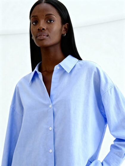 Long Sleeve Solid Color Shirt